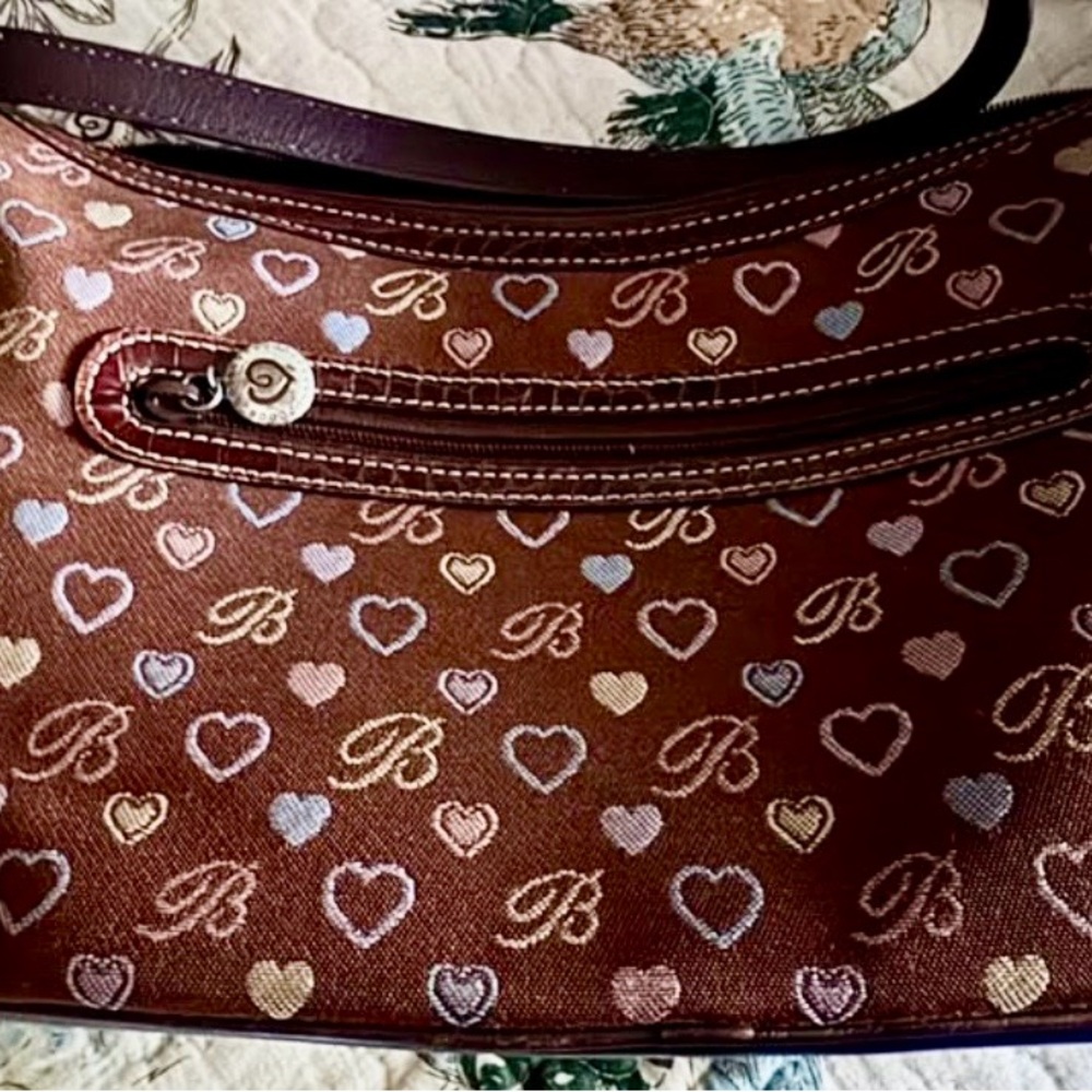 Brighton Logo Heart Shoulder Bag with Heart Accents - Picture 4 of 8